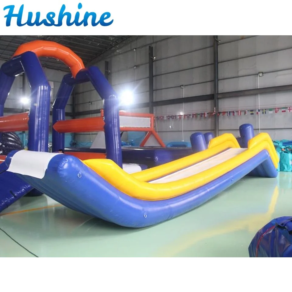 Customized Giant Air Sealed Water Floating Inflatable Dock Slide For