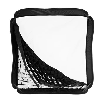 Hot Godox 80 * 80cm Honeycomb Grid Softbox + S Type Bracket Mount Bowens Mount Kit for Can** Speedlite Flash Softbox SFGV-G8080 detail image