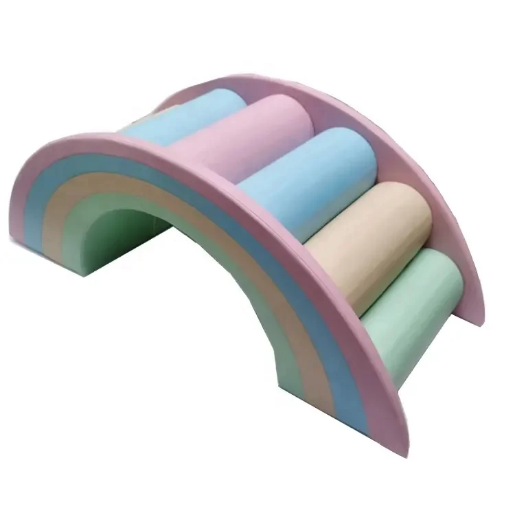 Rainbow Soft Play Gym Tunnel Slide Soft Play