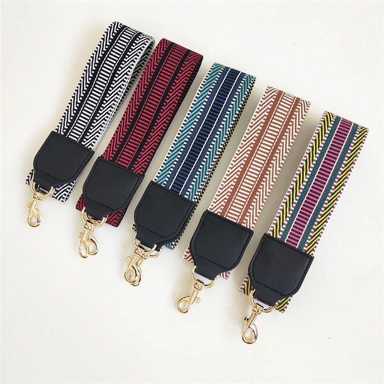 Wholesale Bag/Purse Strap Replacement Crossbody Shoulder For Women  Adjustable colorful stripe Guitar Strap Style From m.