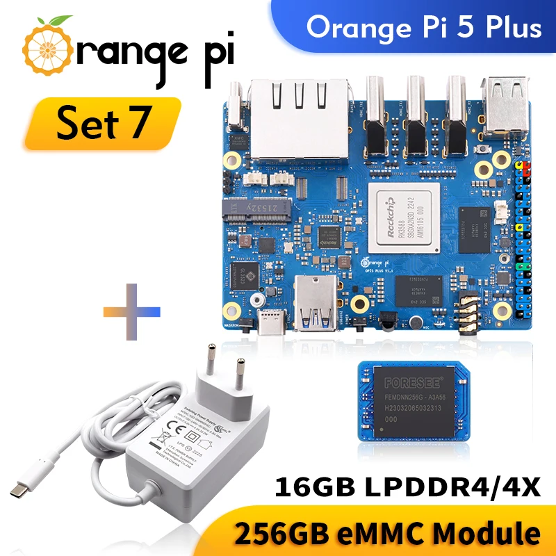 Orange Pi 5Plus 16GB 256GB eMMC ケース付き Orange Pi 5 Plus 16gb Ram 256gb Emmc Development Board & Raspberry