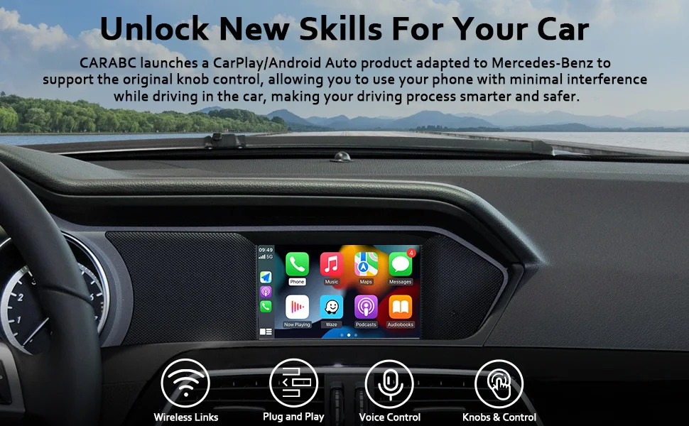 Autoabc Wireless Apple Carplay Android Auto For Mercedes Benz Ntg4.5