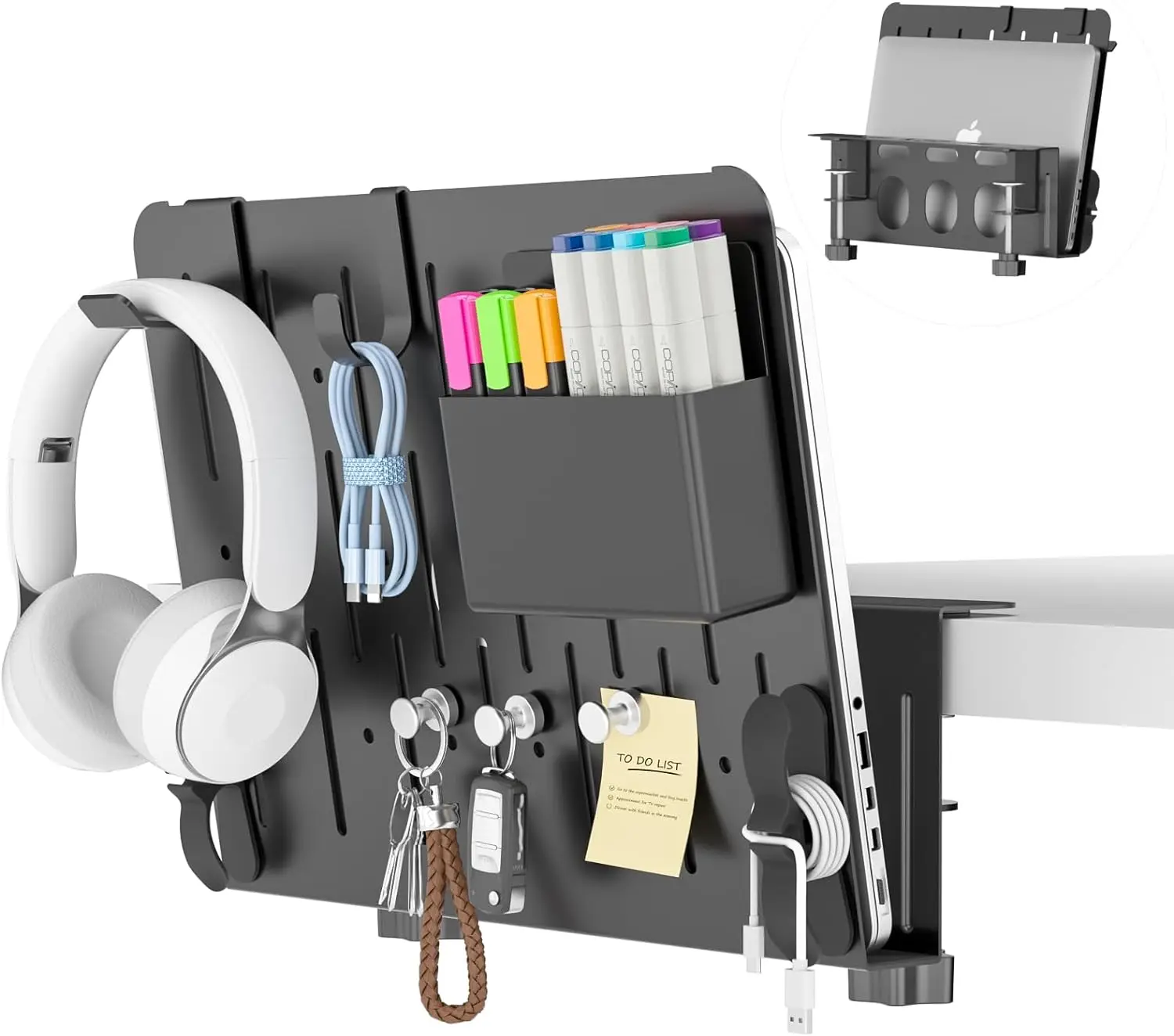 FrostJoy Organizer Magnetico Per Cavi – Clip Riutilizzabili Per Scrivania, Comodino E Auto - 2