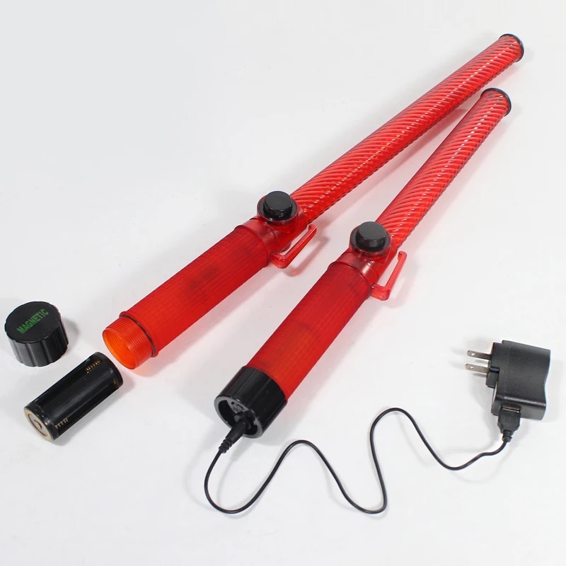 Luce Semaforo Lampeggiante LED Flashback Rosso Bastone Sicurezza Bicicletta