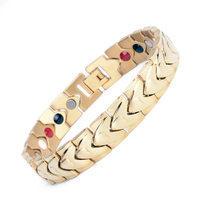 High Quality Pure Titanium Bio Magnetic Energy Quantum Strap Ladies Bracelet