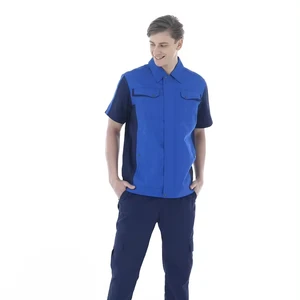 Cotton Unisex Conductive Antistatic Breathable Short-sleeved ESD Safety Workwear T-shirt