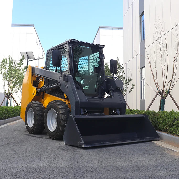 NOUVEAU Moteur Diesel CE EPA Minichargeur Skidsteer Mini Chargeur sur Roues ou Chenilles Engin de Terrassement