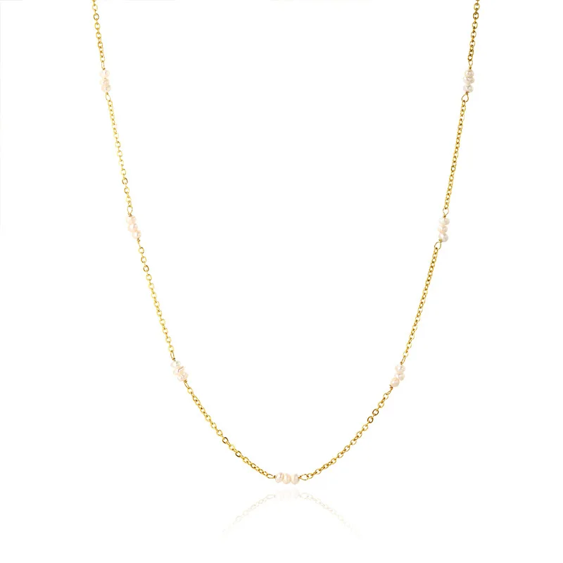 18k Gold Freshwater Pearl Necklace