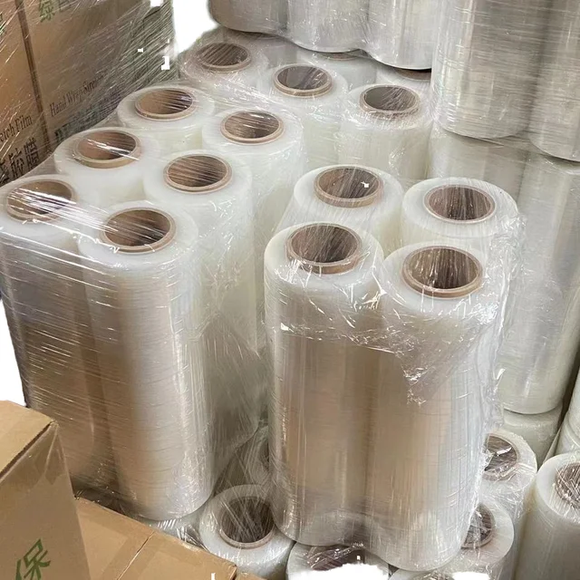 2024 High Quality LLDPE Packaging Stretch Film Plastic Wrap Roll Soft PE Pallet Wrapping Competitive Price Casting Process