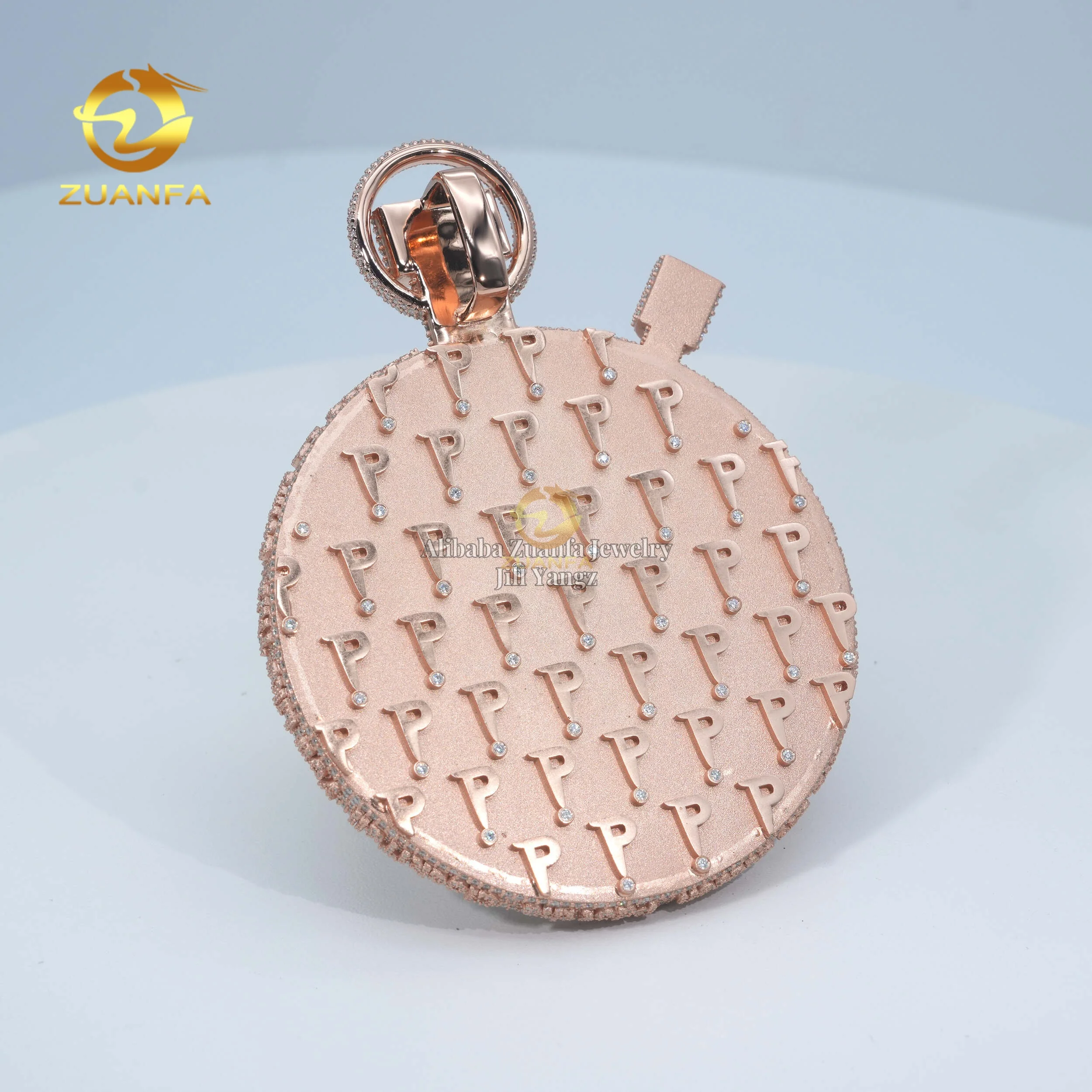 Huge Rapper Pendant - 3D Zoosemy Spinning Stopwatch VVS
