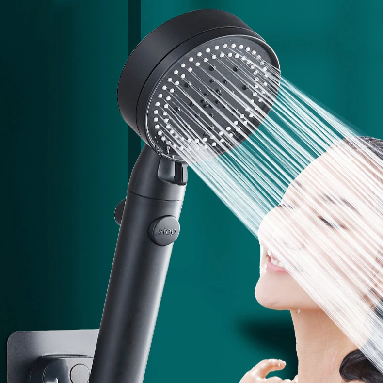 High Pressure Handheld Shower Head with On Off Switch Detachable Shower ...