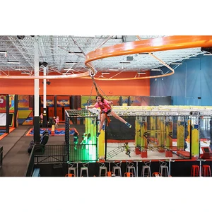 Commercial Indoor Exciting Adventurous Sky Rider Zip Line Equipment Outdoor