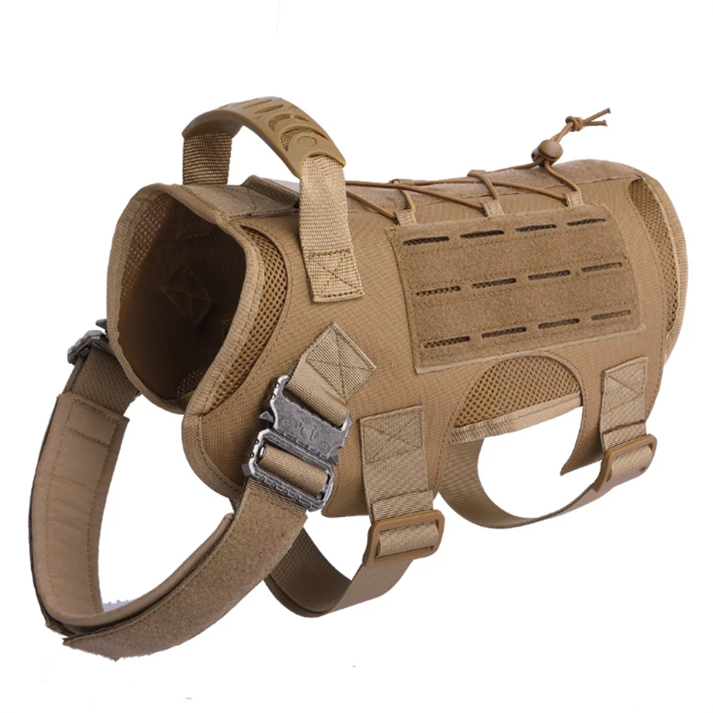 military dog harness with handle