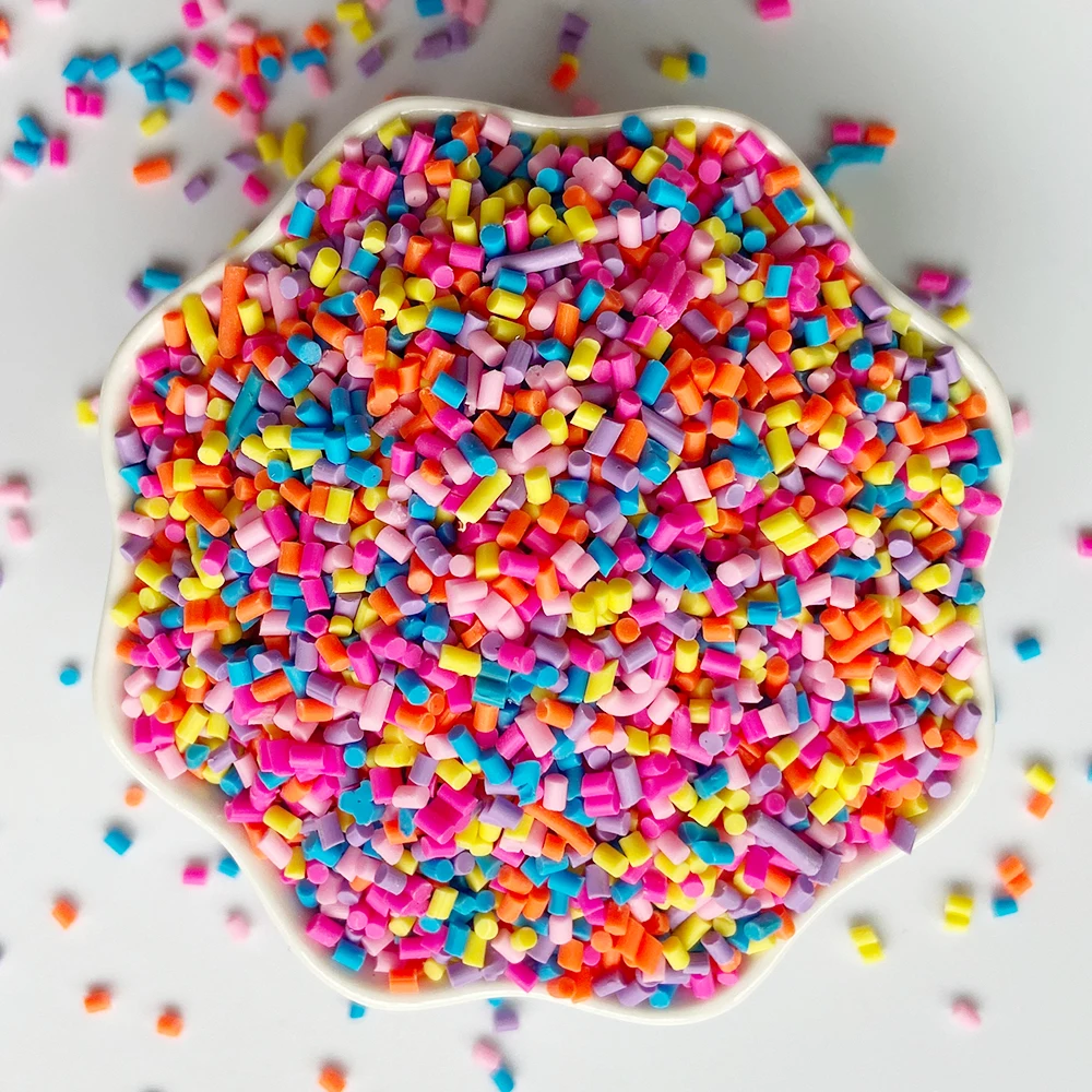 1 Kg Per Bag Hengxin Polymer Clay Fake Candy Sprinkles For Slime   Nail 