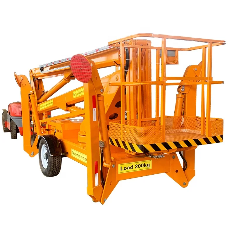 Cherry Picker Telescopic Towable Boom Lifts 18m 26m 30m For Home Use ...