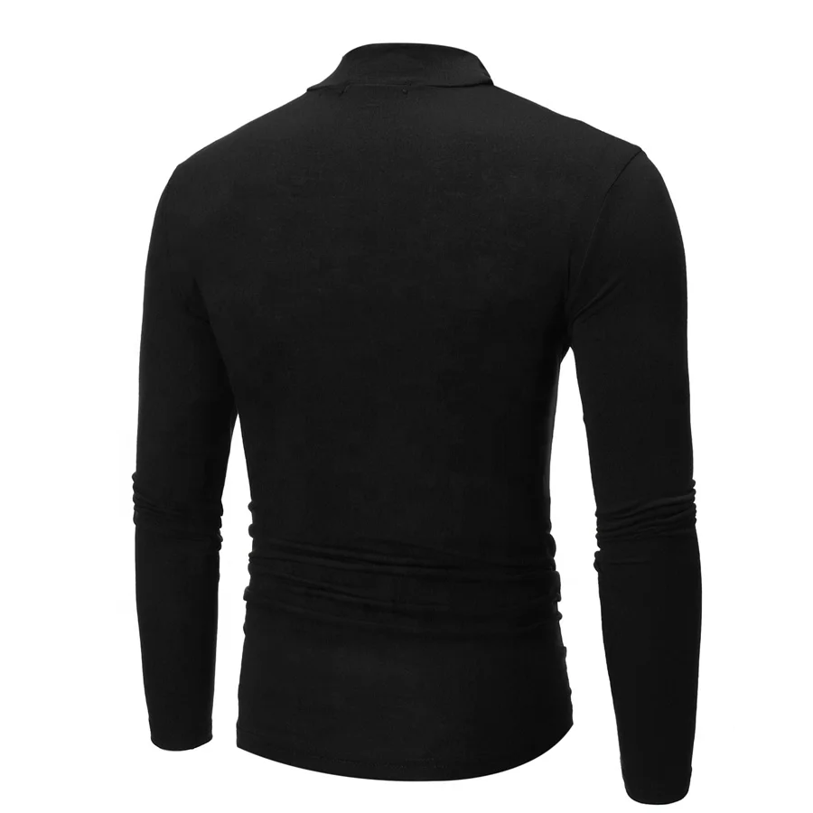 Winter Warm Half High Collar Fashion Thermal Underwear Men Mock