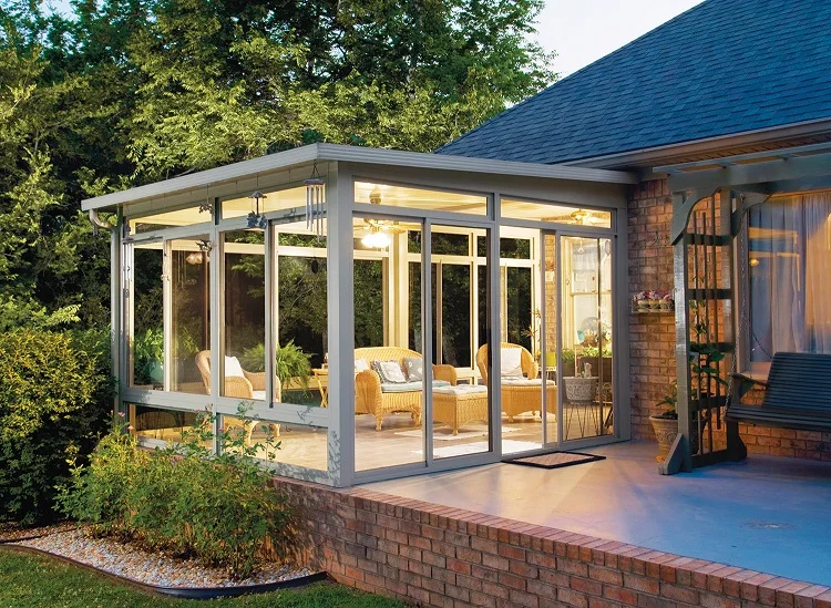 Windproof Room Soundproof Windproof Modular Prefab Sun Room by Prettyhouse