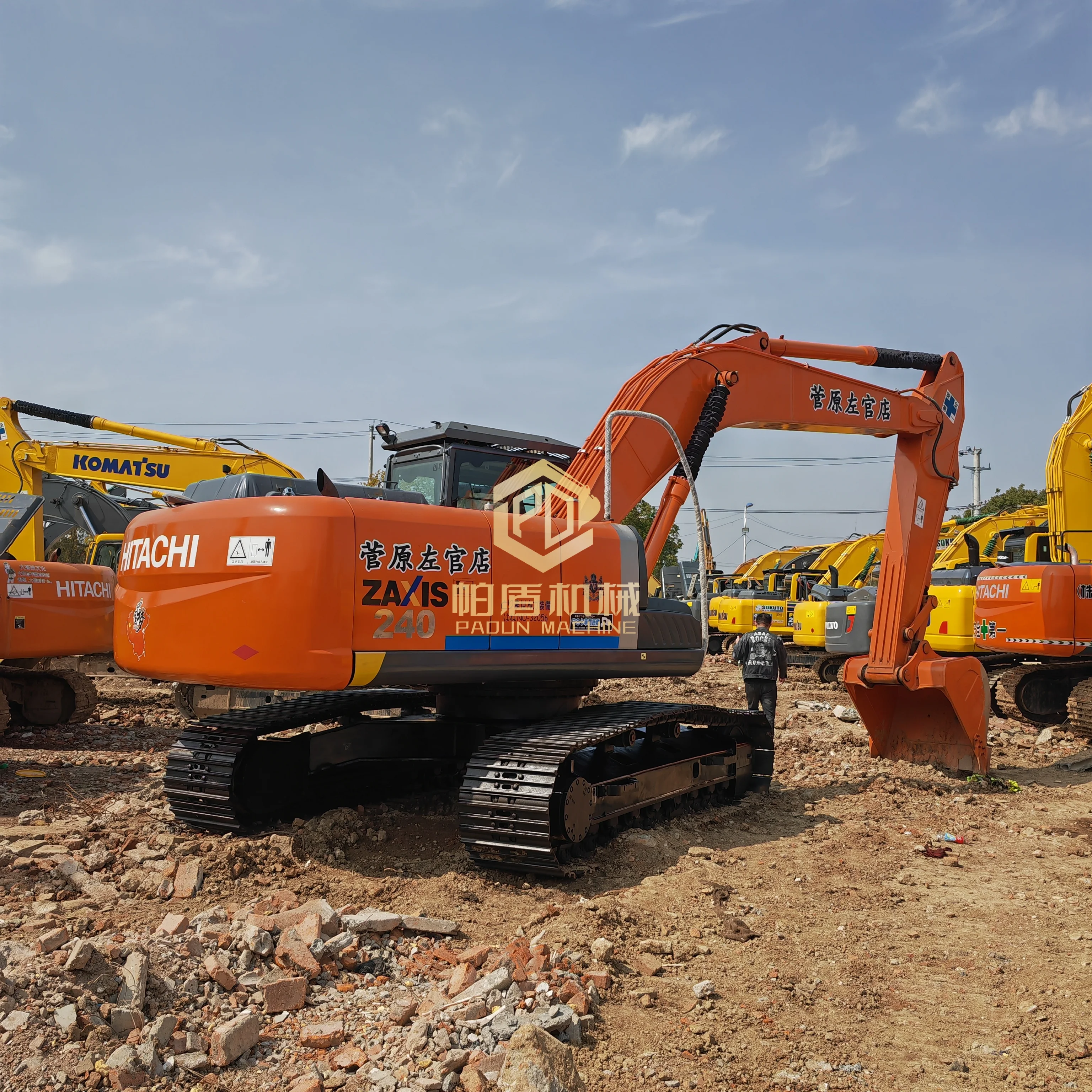High Quality 90% New Hitachi ZX240 Excavator 24 Ton Capacity Ready