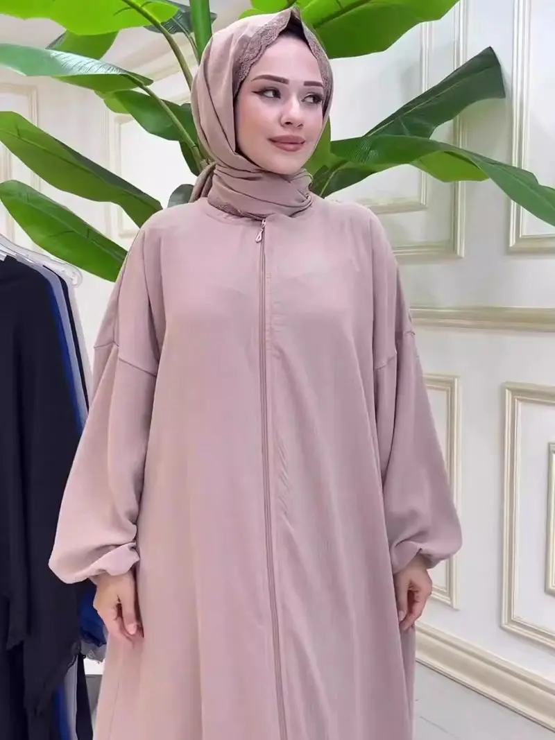 Middle East Dubai 2024 New Ramadan Prayer Suit With Hijab Robe Muslim ...