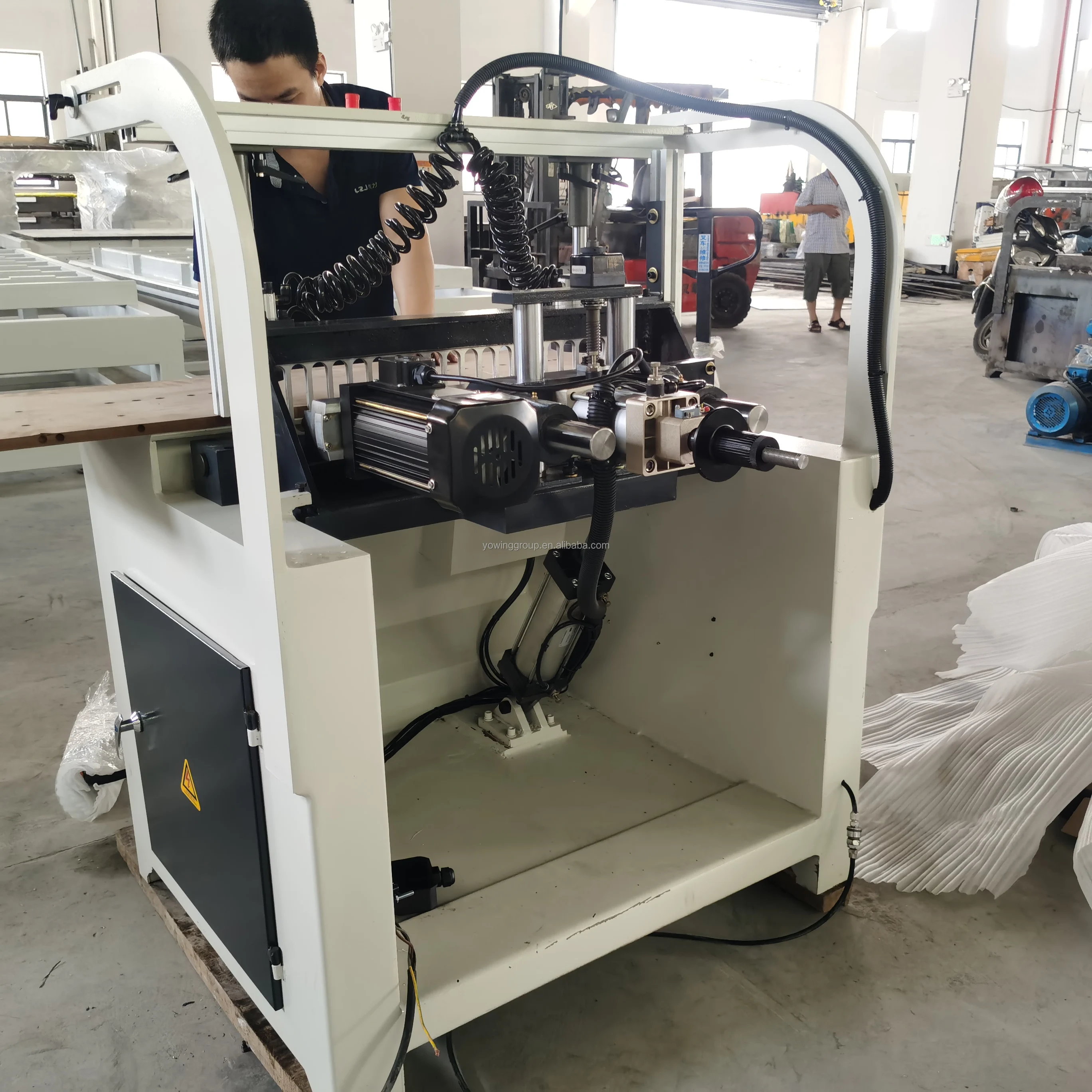 Woodworking Single Row Horizontal Vertical Multi Rows Boring Drilling Machine