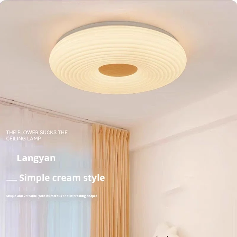 Taklampa för vardagsrum, nordisk modern enkel och mysig donut-lampa för barnrum, LED-ytmonterad lampa, fabrikswholesale