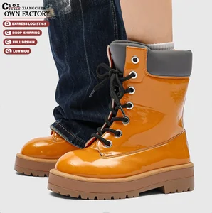 2026 Trends Men's Boots Street Personalized High Cut Outdoor Slip Resistant Walking Snow Boots Fashion Men's Ankle Boots