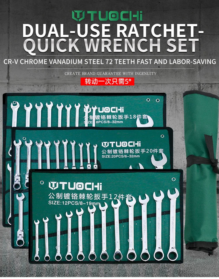 Flexible Head Adjustable Wrench Ratchet Set 12 Point And Hex Open Buy