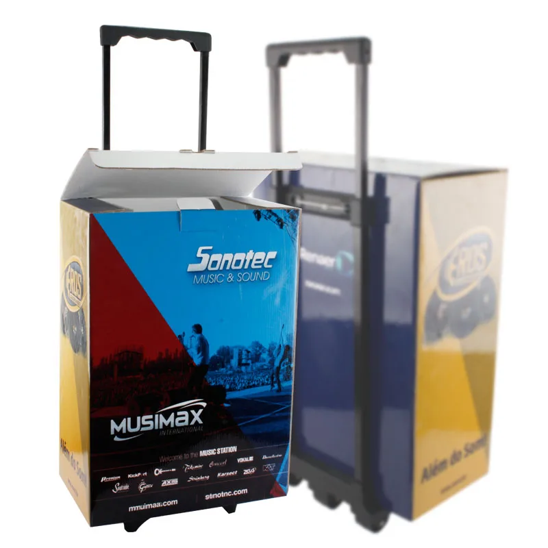 Modern for Pop Corrugated Cardboard Paper Trolley Exhibition Trade Fair Show Advertising Supermarket Display Stand Carton
