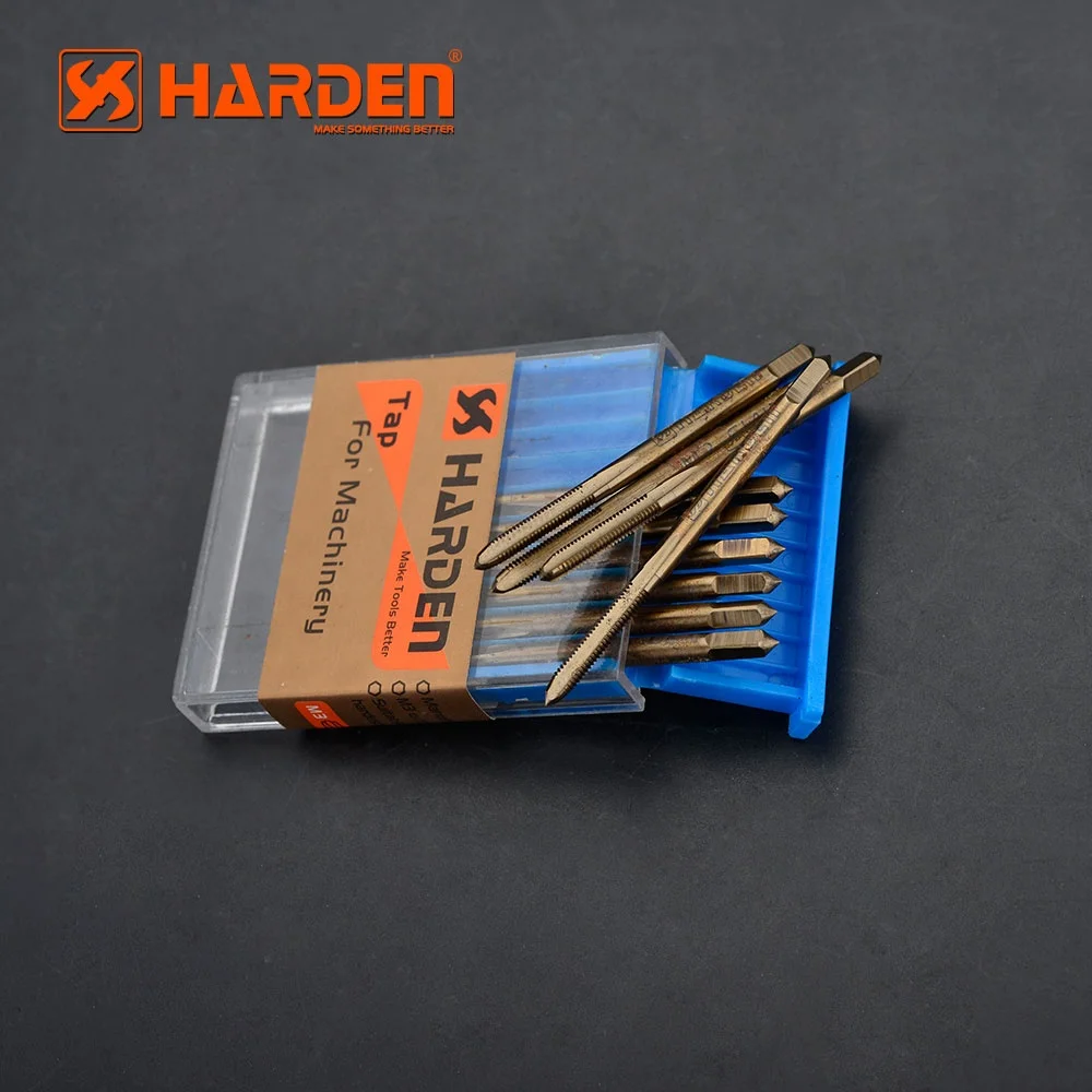 HARDEN Professional M35 High Speed Steel Standard Metric Thread Tap Set Hand Threading Taps for Machinery Customizable OEM