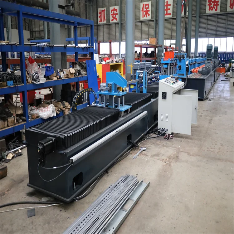 Automatic Multiple Size Slotted Strut Channel PV Photovoltaic Support Solar Panels Mounting Systems Bracket Roll Forming Machine
