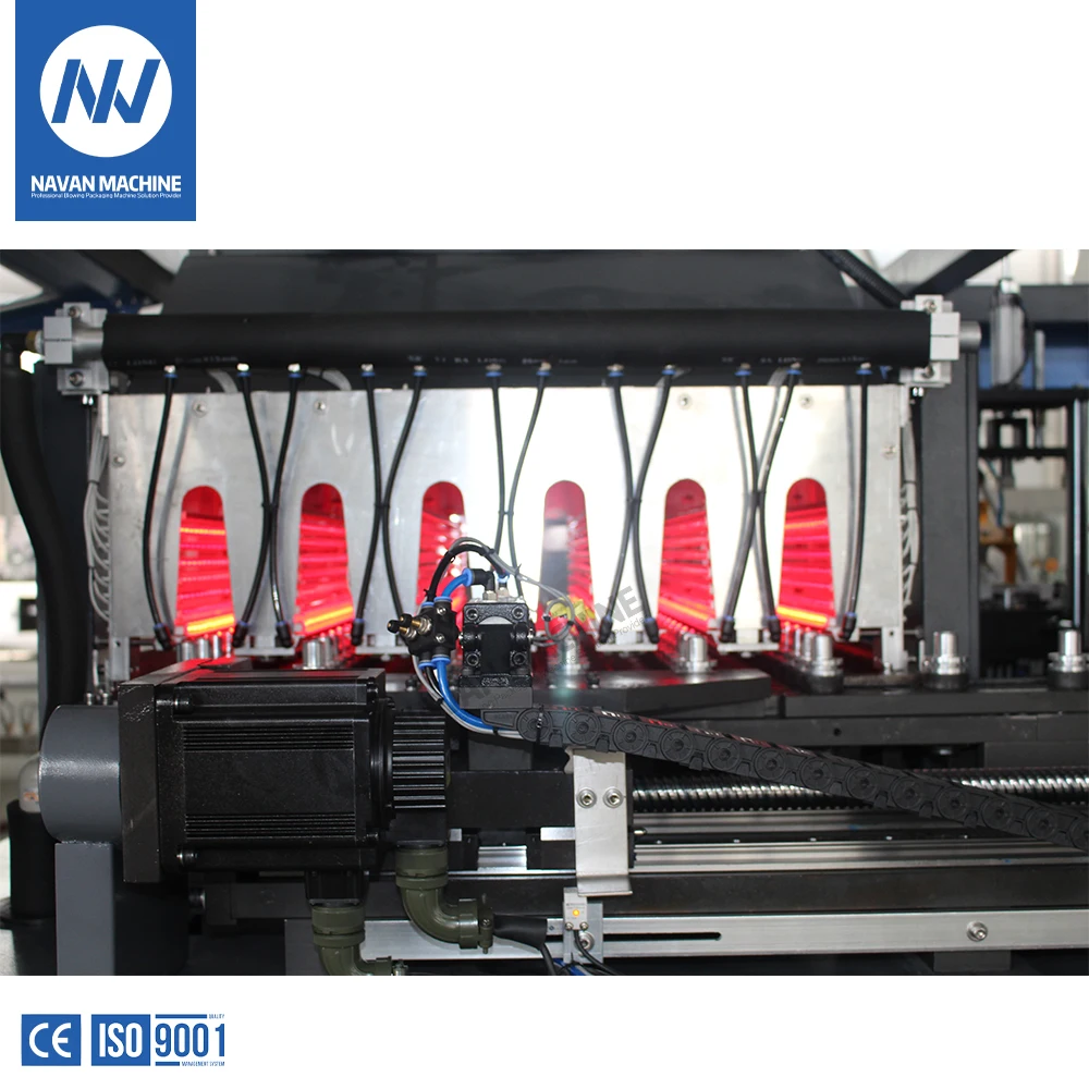 6000BPH Fully Automatic 6-Cavity PET Mineral Water Bottle Blowing Machine