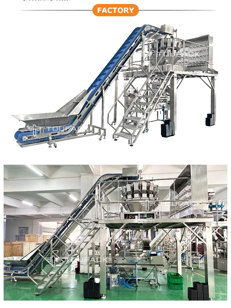 14 Heads 220V Multihead Weigher Packing Machine with 1 Year Warranty for Automatic Quantitative Bagging