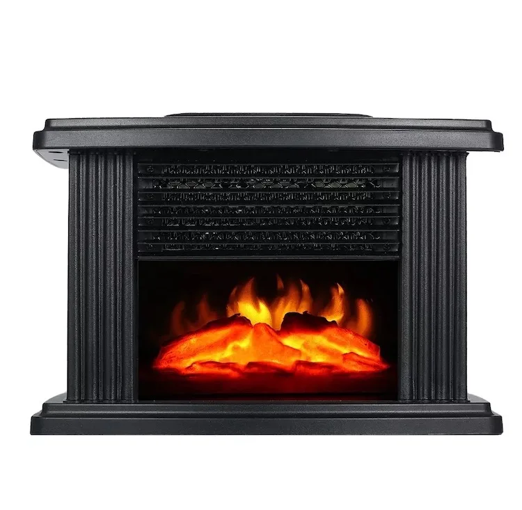 1000W Electric Fireplace Heater – Freestanding Log Burning Flame