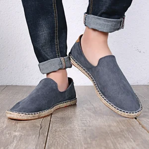 Breathable Light Weight Flats Hemp Rope Slip on Casual Trendy Walking Style Shoes Espadrilles All Season
