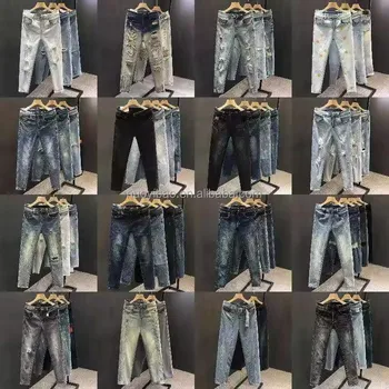 High Quality Men Pants Jeans Custom Men's Jeans Comfortable Fashion Washed Denim Jeans New Design Pants With Pockets