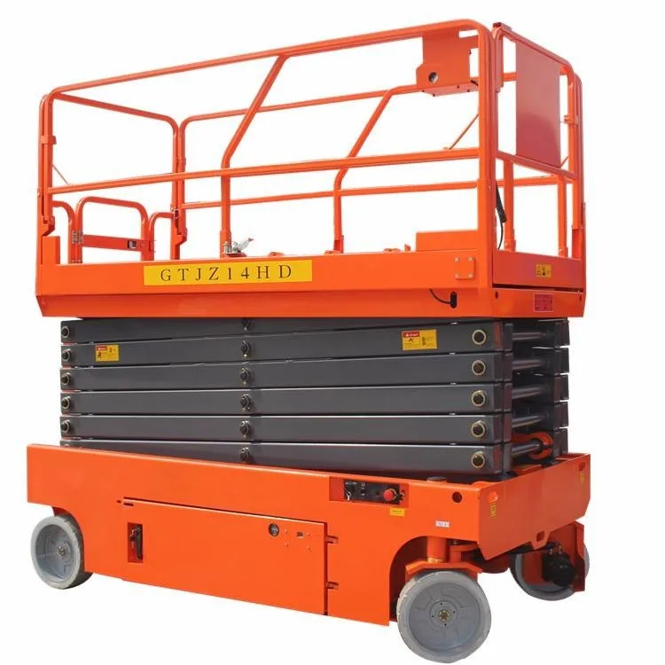 battery scissor lift hydraulic lift machine genie man lift price