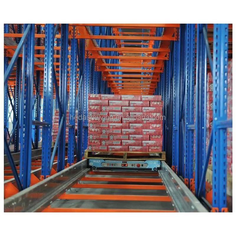 Pallet Shuttle Racking System High Capacity Shuttle Racking Radio ...