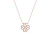 18K Rose Gold Four-Leaf Clover