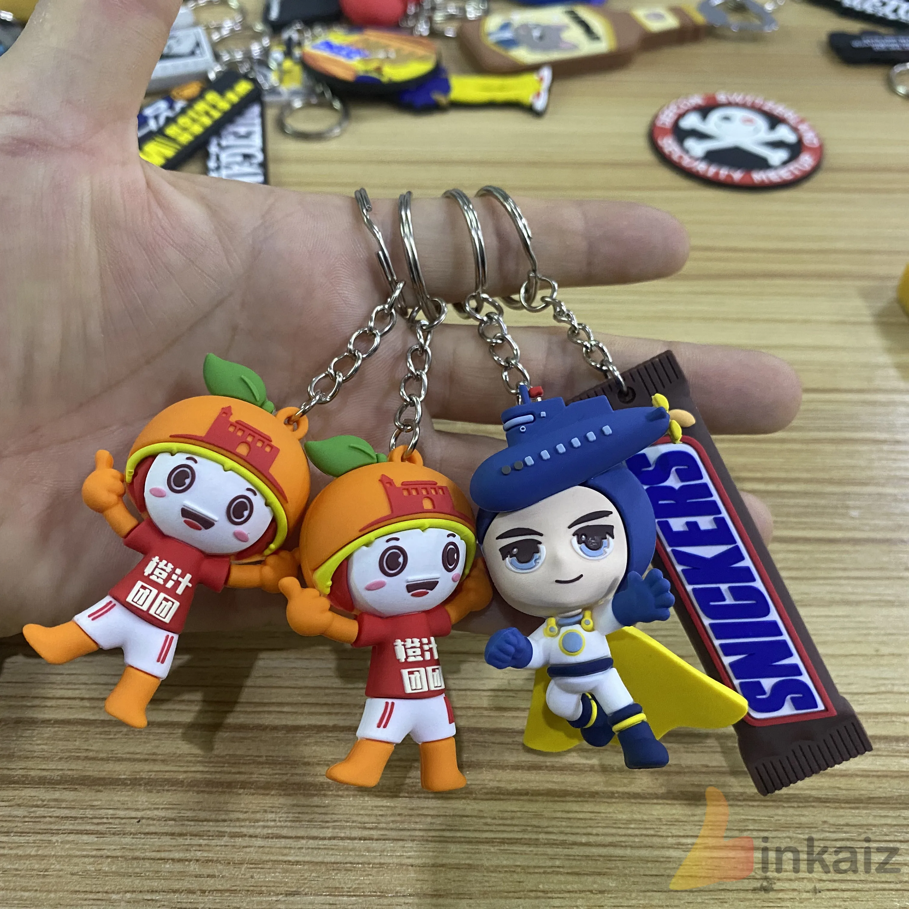 High Quality Custom Cartoon Animal Soft Rubber Keychain Free Design