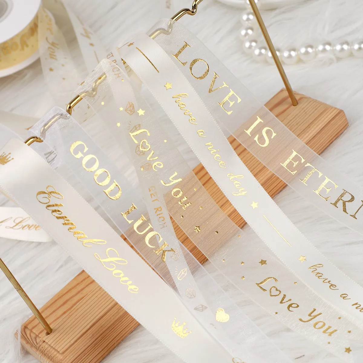 Оптовая продажа индивидуальные красочные атласные подарочные ленты с принтом логотипа Цветочная атласная корсажная лента декоративная