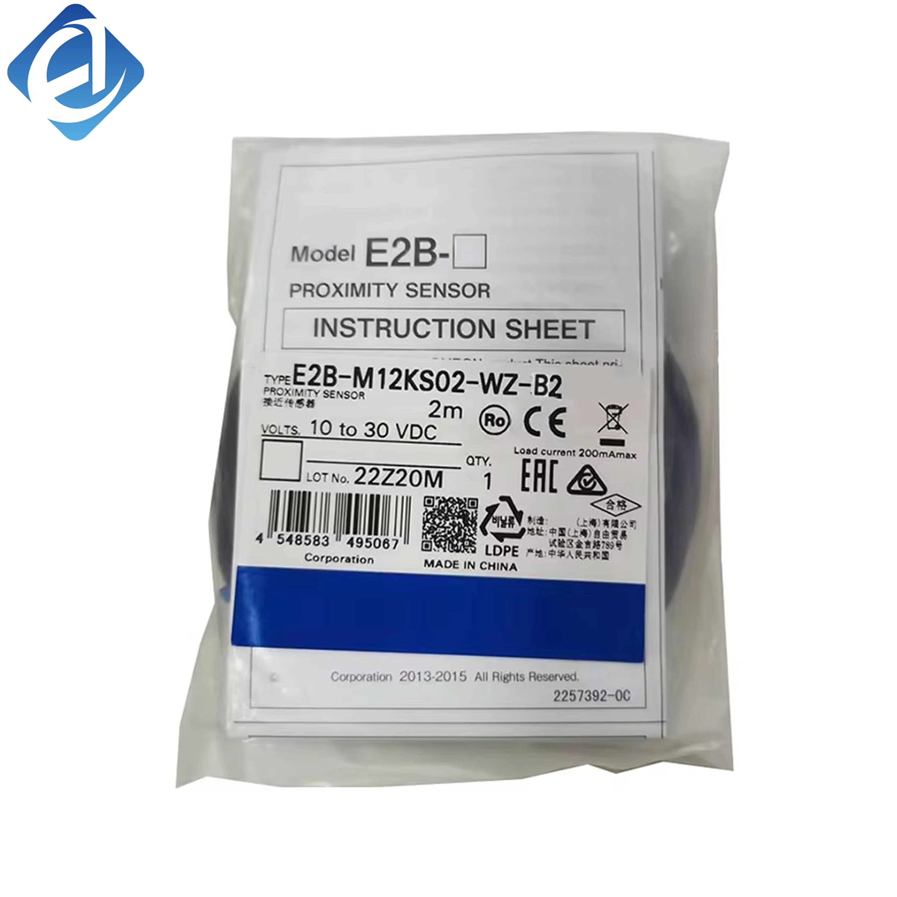 নতুন মূল E2B-M12KS02-WZ-B2 হল ওম্রন E2B সিরিজের ইনডাক্টিভ প্রক্সিমিটি সেন্সর, যা শিল্প স্বয়ংক্রিয়করণে ধাতু বস্তু সনাক্তকরণ, সীমা অবস্থান নির্ধারণ এবং কাজের টুকরো গণনার জন্য ব্যবহৃত হয়।