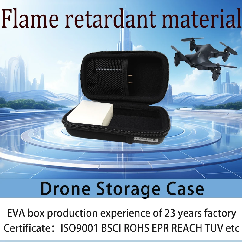 Hot Sale Outdoor Custom Logo Portable EVA Hard Drive Disk Case Shockproof Carrying Hard Drone EVA Case manufacture