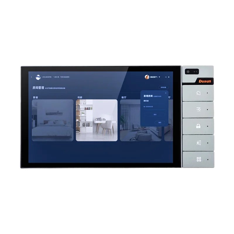 DUSUN Android 10 PX30 Touch Screen Interface Bluetooth ZigBee Smart Touch Panel Gateway