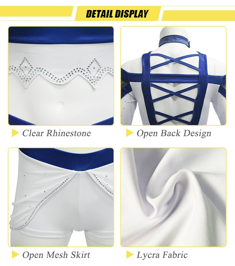Free Design Cheer Dance Uniform Custom Sparkle Diamond Wholesale Cheerleading Outfit Girls Cheerleader Uniform
