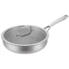 Wok de titanio puro con diseño de panal de 28 cm.