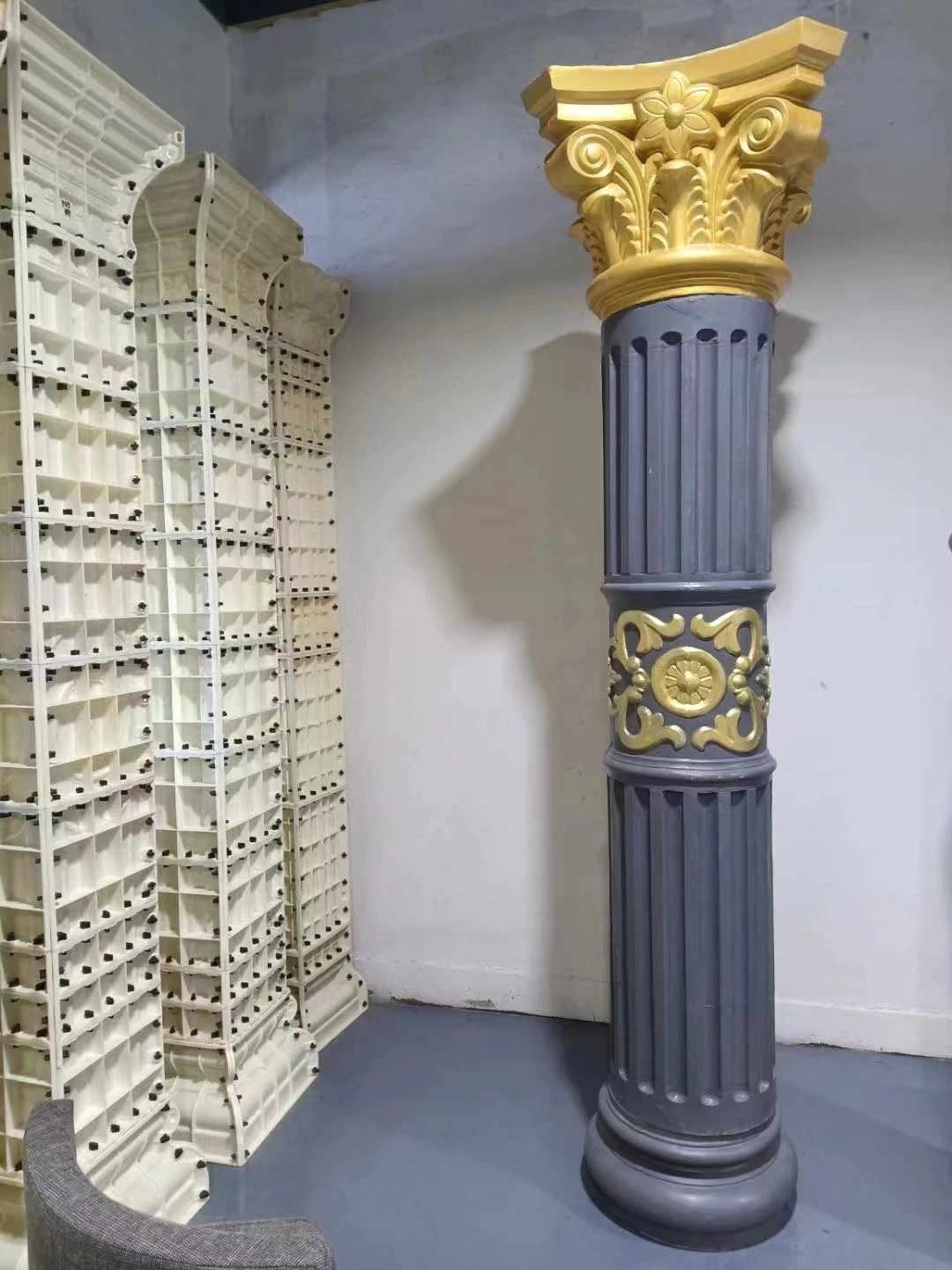 Concrete Spiral Roman Column Forms Head of Gate Pillars Design of Column Mold for Sale Mouldings Pillars House Pillars Designs