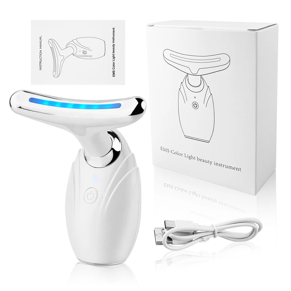 Face And Neck Lift Machine Antiaging Ems Heat Vibration Skin Tighten