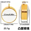 Gold color [25mm inner diameter - convex surface]