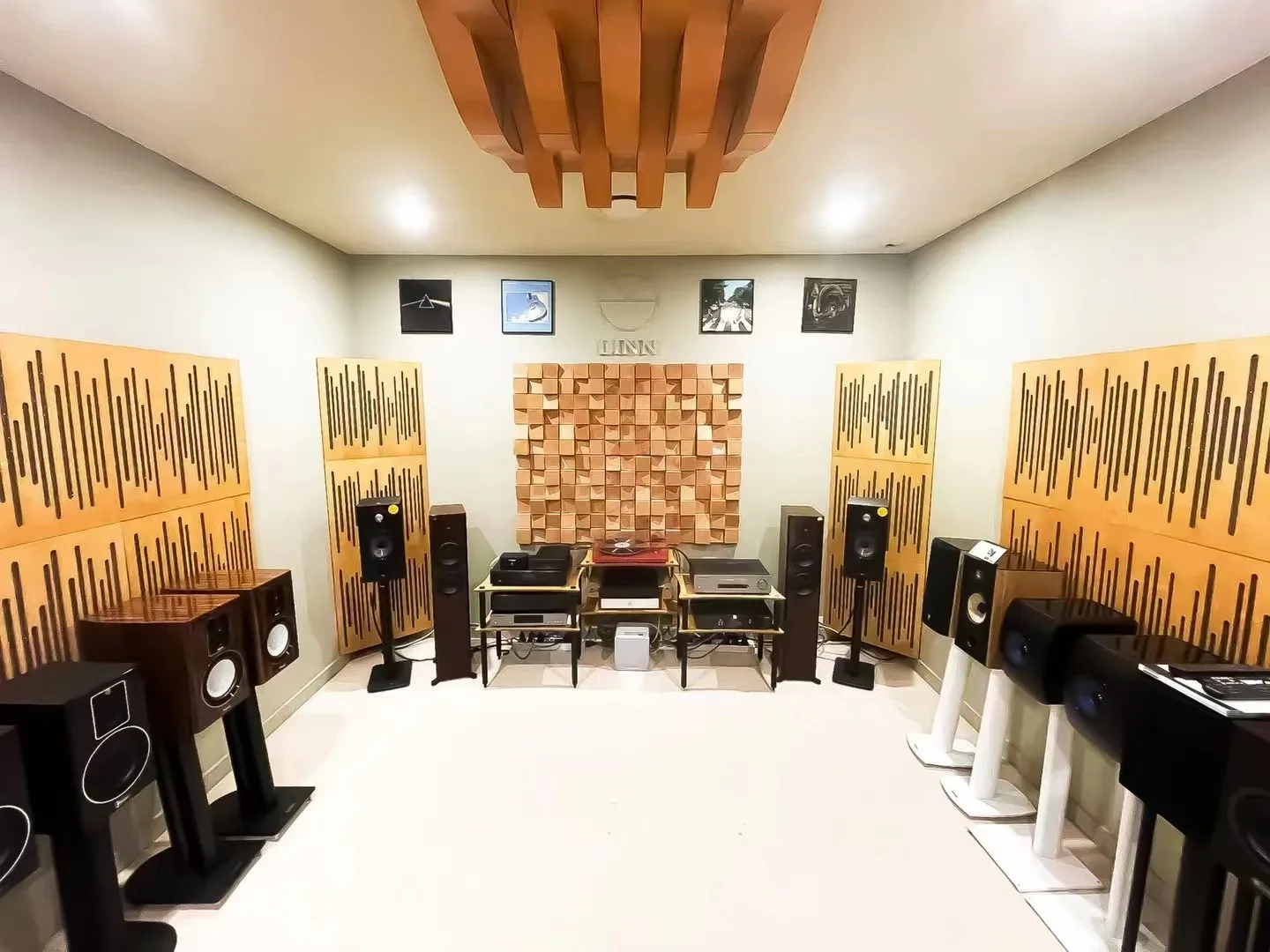 Diy 3D треугольный деревянный настенный потолок звукостойкая звуковая деревянная акустическая панель акустический диффузор