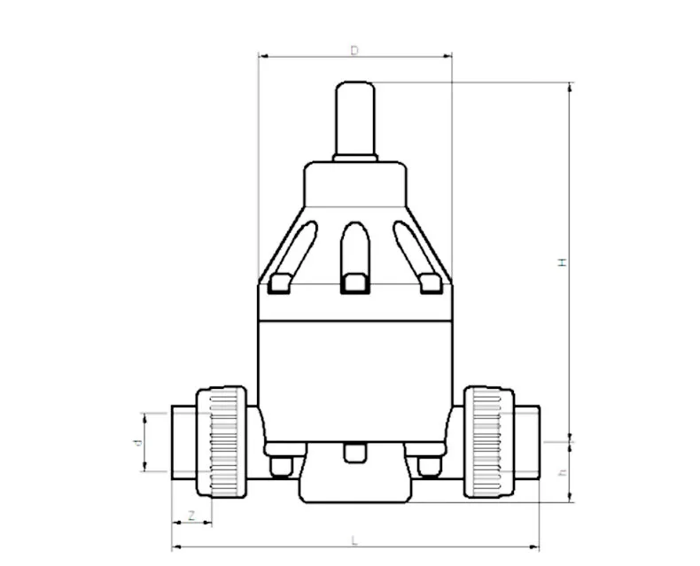 PVC Back Pressure Valve 188015 UPVC Water Reducing Valve Bonding Thread Flange Connection Type Regulator